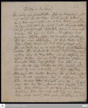 Brief von Johann Hieronymus Wiegleb an August Hermann Francke.