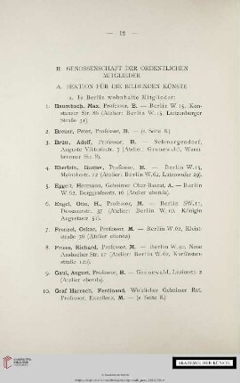 II. Genossenschaft der ordentlichen Mitglieder
