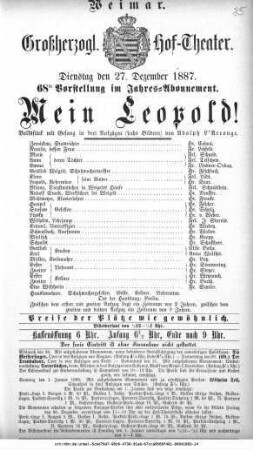 Mein Leopold!