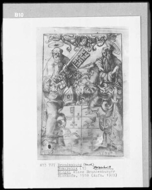 Siegel eines Brandenburger Bischofs