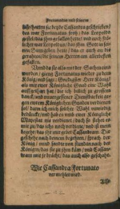 Wie Cassandra Fortunato vermehlet wirdt.