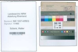 Entnazifizierung Walter Schenk , geb. 26.08.1911 ()