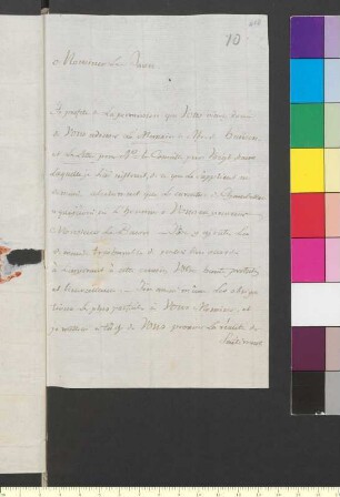 Brief von Beust, Karl Leopold Graf von an Goethe, Johann Wolfgang von