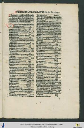 Annotatio sermonum ad fratres in heremo