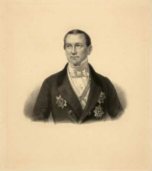Hüssener, Auguste: Porträt August Frhr. von der Heydt