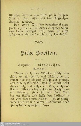 Süße Speisen