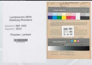Entnazifizierung Lambert Pluecker, geb. 09.03.1892 (Kraftfahrer)