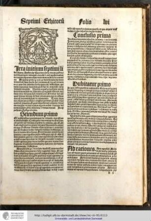 Circa initium septimi libri ethicorum Arestotelis queritur primo utrum post determinationem virtutum moralium et etiam intellectualium in tractatu separato...