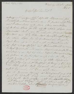 Brief an B. Schott's Söhne : 03.04.1845
