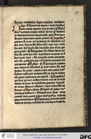 Thomas de Aquino Non dominus quia amari appetit non timeri.