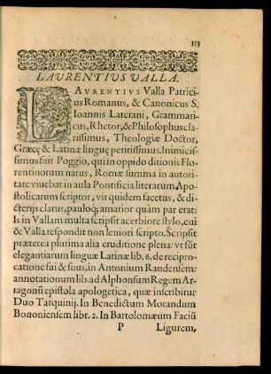 Laurentius Valla.