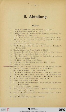 II. Abteilung (Nr. 1-255)