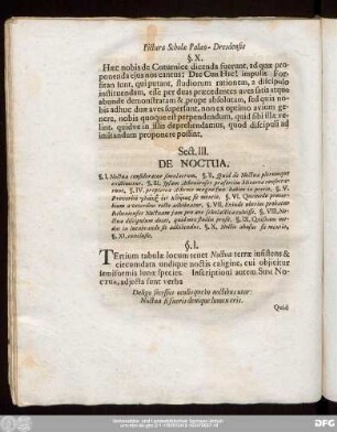 Sect. III. De Noctua.