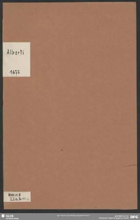 Sanctis Manibus ICti Summi B. Quirini Schacheri Sacrum. Offerebat Ad nutum & in solatium Moestissimi Filii L. Val. Alberti, P. P.