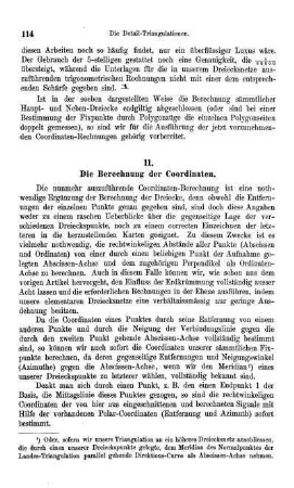 Artikel 11. Die Berechnung der Coordinaten.