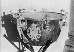Silberne Pauke des Kgl. Sächs. Karabinier-Regiments