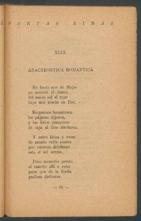 XLIX - Anacreóntica romántica