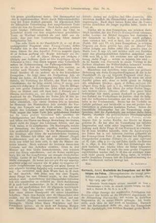 612-614 [Rezension] Harnack, Adolf, Bruchstücke des Evangeliums und der Apokalypse des Petrus