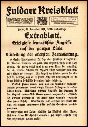 Ausgabe vom Montag, den 28. Dezember 1914.