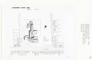 Pädagogisches Zentrum, Berlin-Lichterfelde (Diplomarbeit bei Willy Kreuer): Lageplan 1:500