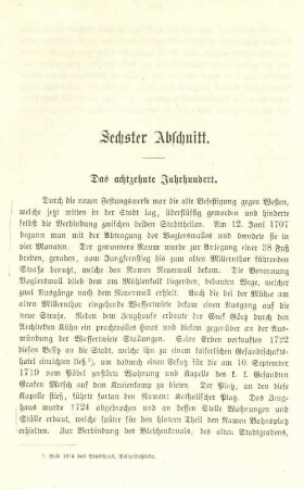 Sachster Abschnitt. Das achtzehnte Jahrhundert.