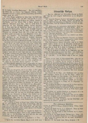118-120 Literarische Notizen