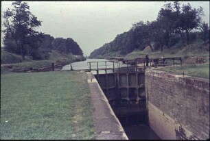 Der Rhein-Rhone-Kanal bei Dannemarie im Oberelsass