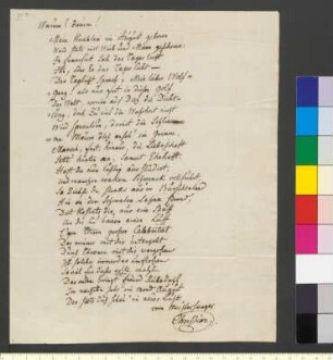 Brief von Ehrmann, Johann Christian an Willemer, Marianne von