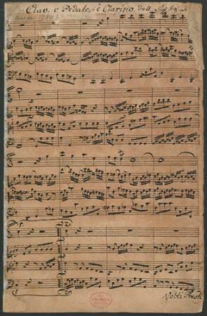 Wachet auf ruft uns die Stimme; clno, org; C-Dur; Krebs-WV 713