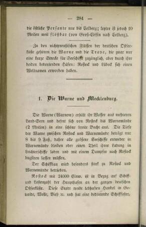 Die Warne und Mecklenburg