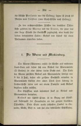 Die Warne und Mecklenburg