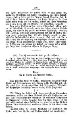 Taubstummen-Anstalt zu Stralsund : [V. Elementarschulwesen]