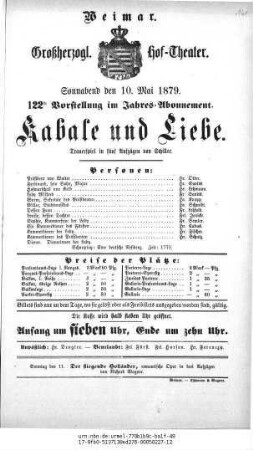Kabale und Liebe
