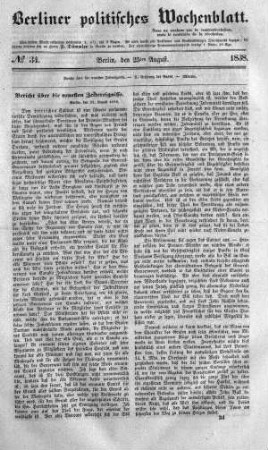 No 34, 25. August 1838