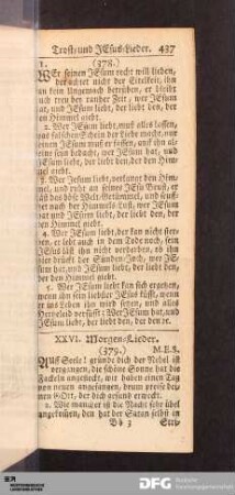 XXVI. Morgen-Lieder.