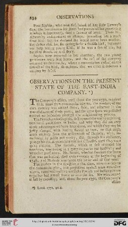 Observations on the present state of the East-India company