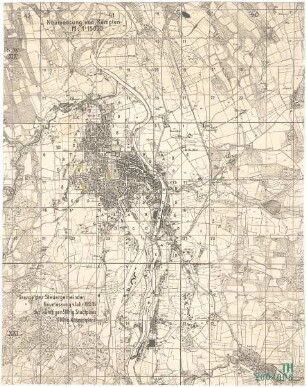 Fischer, Theodor; Kempten / Allgäu (Bayern); Generalbaulinienplan - Stadtplan
