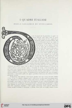 2: I quadri italiani della Galleria di Stoccarda