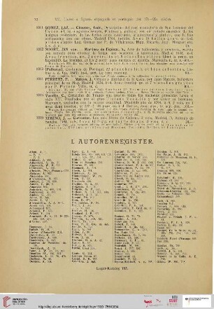 I. Autorenregister
