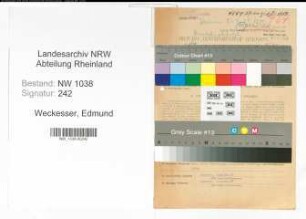 Entnazifizierung Edmund Weckesser , geb. 31.01.1898 (Angestellter)