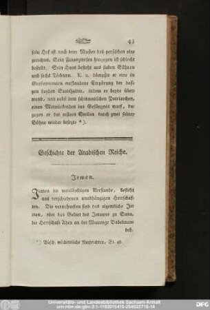 [II.] Geschichte der Arabischen Reiche.
