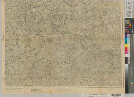 Rheinisch-Westfälisches Industriegebiet Übersichtskarte mit Verwaltungsgrenzen (politische Einteilung) (Teil Ost) 1929 1 : 100 000 108 x 80 farb. Druck (Reichsamt für Landesaufnahme, Berlin) B Nr. 414