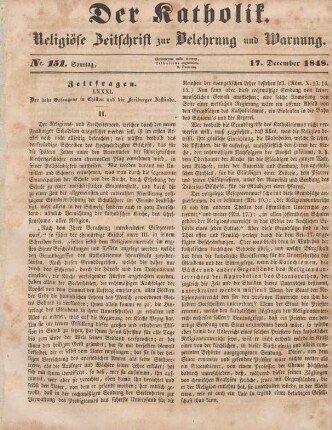 605-608 Zeitfragen : LXXXI. Der hohe Gefangene in Chillon und die Freiburger Zustände (Teil II)
