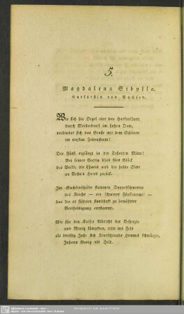 5. Magdalena Sibylla. Kurfürstin von Sachsen