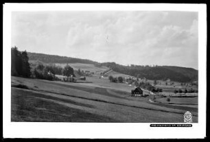 Blick auf Rehefeld im Erzgebirge