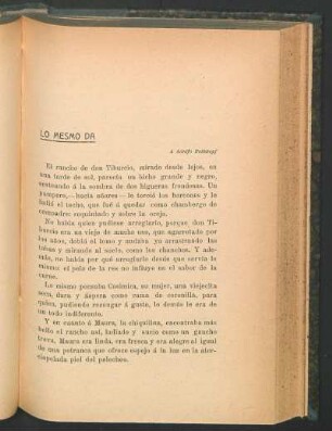 Lo mesmo da : A Adolfo Rothkopf