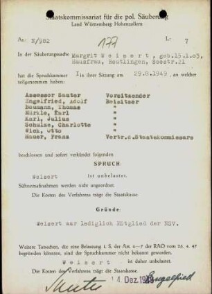 Weisert, Margrit