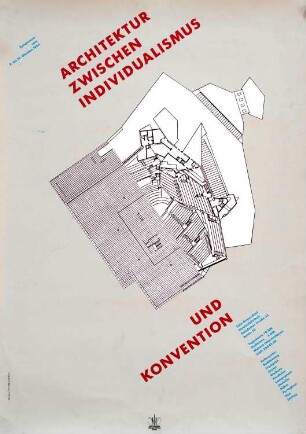Plakat: "Architektur zwischen Individualismus und Konvention"