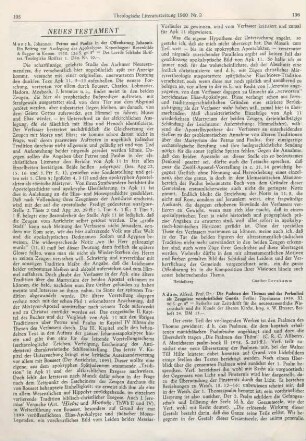 196-197 [Rezension] Adam, Alfred, Die Psalmen des Thomas und das Perlenlied als Zeugnisse vorchristlicher Gnosis