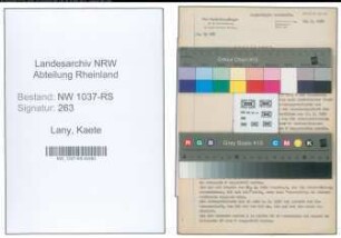 Entnazifizierung Kaete Lany , geb. 30.09.1908 (Polizeibeamtin)